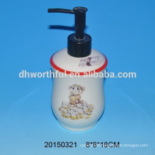 Bathroom set ceramic lotion pump with monkey figure